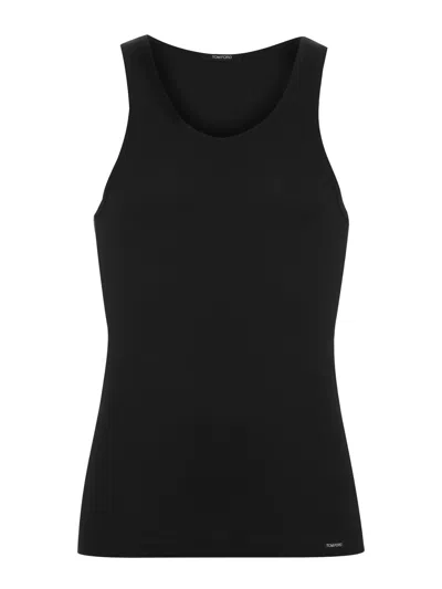 Tom Ford Sleeveless T-shirt In Black