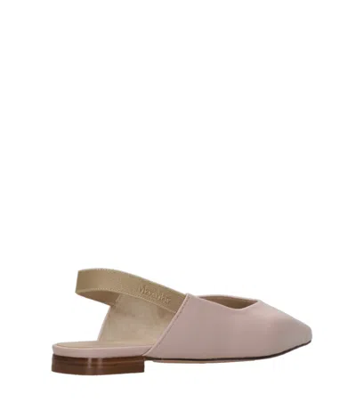 Max Mara Pointed-toe Flat Sandals In Pink
