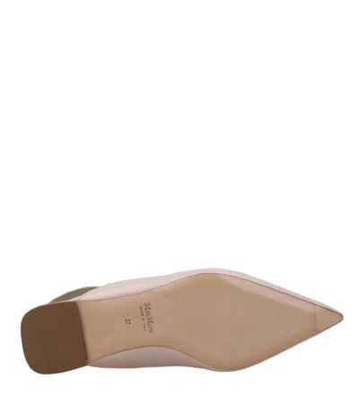 Max Mara Pointed-toe Flat Sandals In Pink