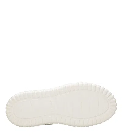 Hogan H-stripes Smooth Leather Sneakers In Neutral