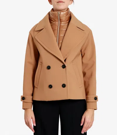 Herno Coats Camel In Gold