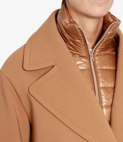 Herno Coats Camel In Gold