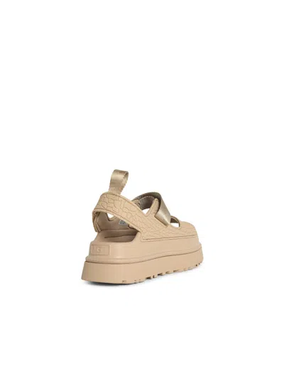 Ugg Goldenglow Platform Sandals Open Toe Pull Tab In Multi