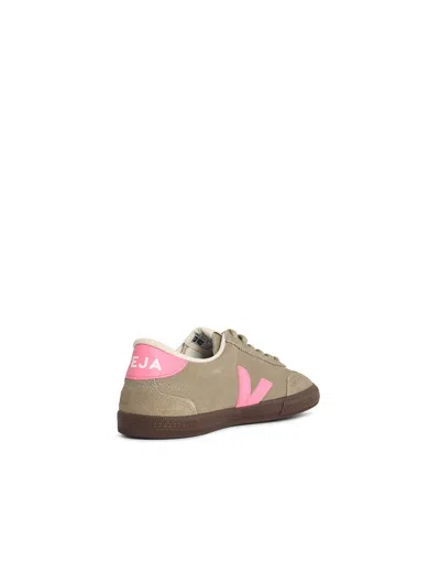 Veja Sneakers Volley Suede Taupe Malibu Bark In Gray