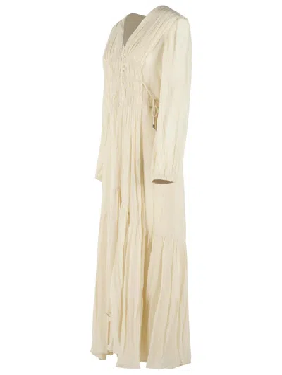 Isabel Marant Étoile Isabel Marant Etoile Briane Long Ecru Dress In White