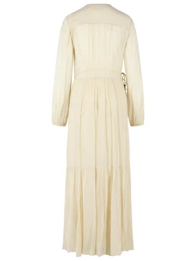 Isabel Marant Étoile Isabel Marant Etoile Briane Long Ecru Dress In White
