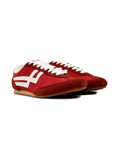 Pro-keds Racer 77 Suede-panelled Sneakers In Brown