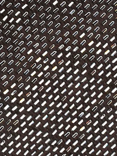 Self-portrait Gunmetal Grey Dress With Thin Straps And All-over Rhinestone Application In Tech Fabric Woman In Gray