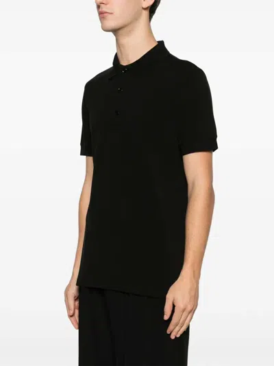 Tom Ford Mens Black Short-sleeve Lyocell-cotton Piquet Polo Shirt In Black