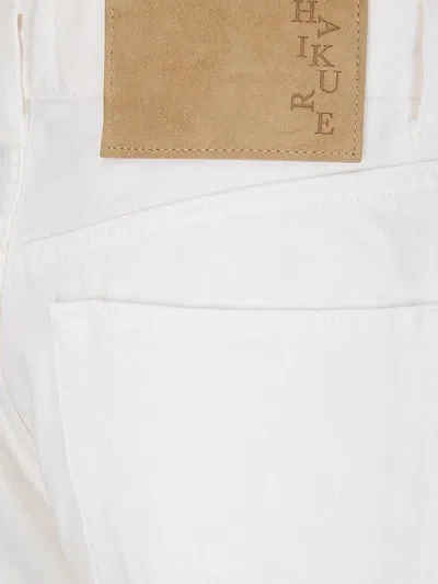 Haikure Jeans With Logo Patch In White