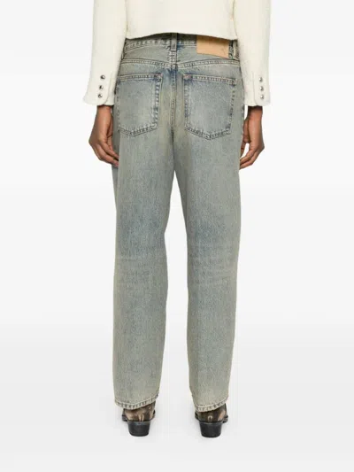 Haikure Button-down Jeans In Blue