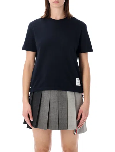 Thom Browne T Shirts And Polos Blue In Black