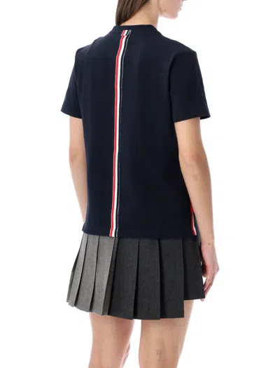 Thom Browne T Shirts And Polos Blue In Black