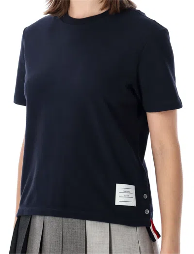Thom Browne T Shirts And Polos Blue In Black