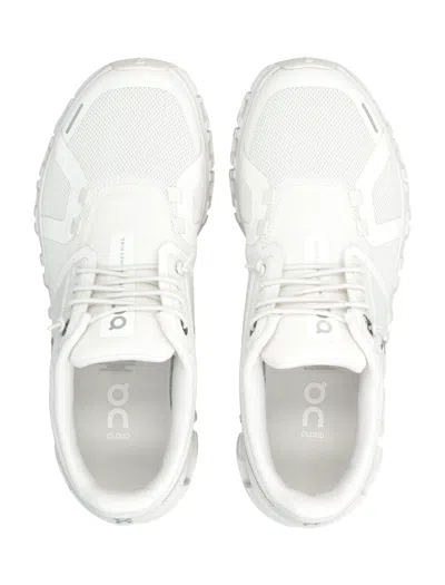 On -running Womens Undyed White White F Cloud 5 Mesh Low-top Trainers In White