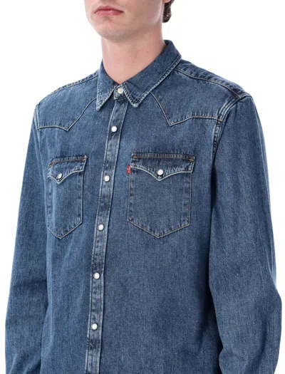Levi's Barstow Western Denim Shirt In Red Cast Rinse
