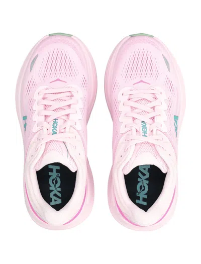 Hoka Bondi Technical Mesh Active Sneakers In Pink