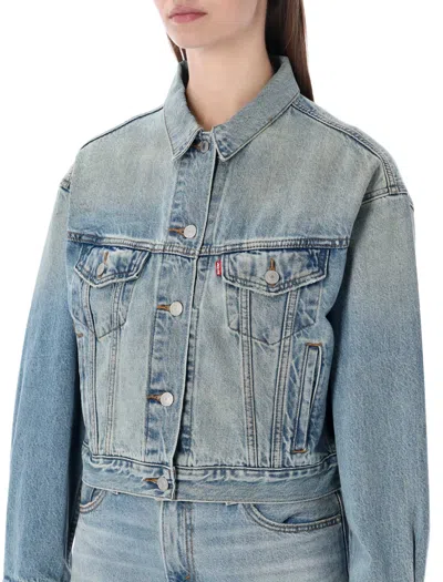 Levi's Levi S 90s Cropped Trucker Jacket In Blue