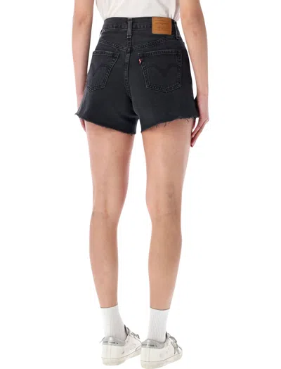 Levi's Levi S Ribcage Denim Shorts In Black