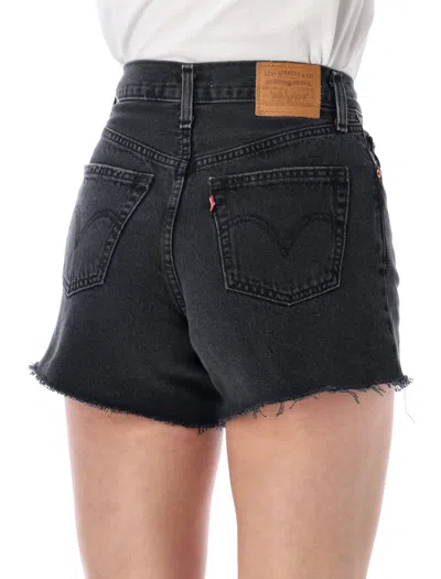 Levi's Levi S Ribcage Denim Shorts In Black
