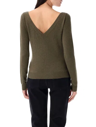 Saint Laurent Sweaters In Brown