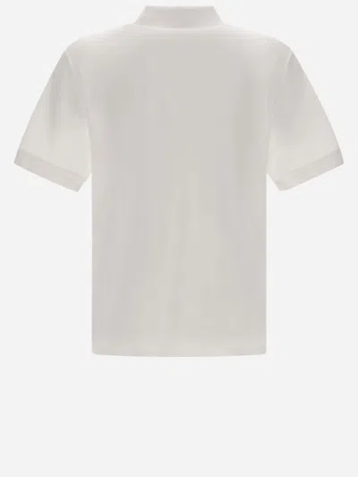 Herno Cotton Polo Shirt With Logo In White