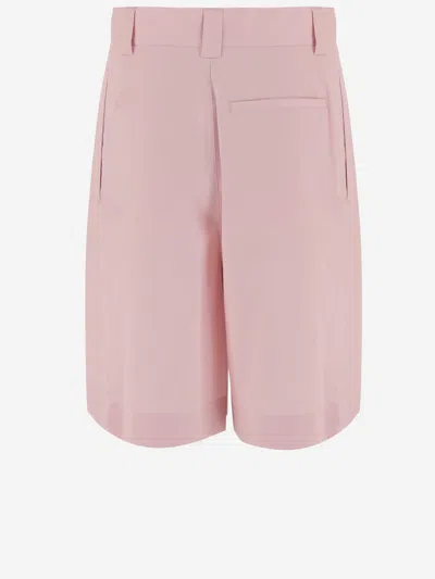 Darkpark Daniel Short Pants In Stretch Cotton Blend In Pink