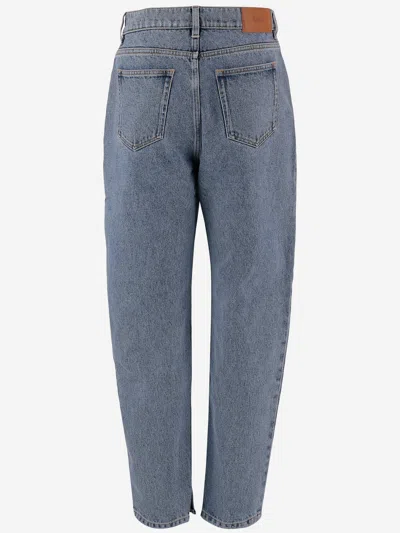 Chloé Light Indigo High-waisted Tapered Jeans In Blue