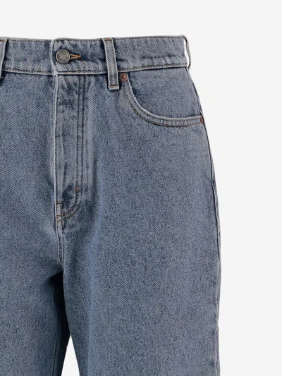 Chloé Light Indigo High-waisted Tapered Jeans In Blue