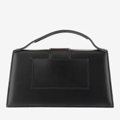 Jacquemus Le Grand Bambino Bag In Black Leather Women In Black