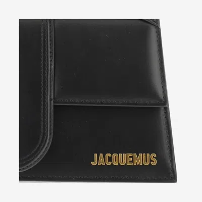 Jacquemus Le Grand Bambino Bag In Black Leather Women In Black