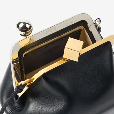 Jacquemus Le Berlingot Black Crossbody Bag With Removable Strap In Leather For Women