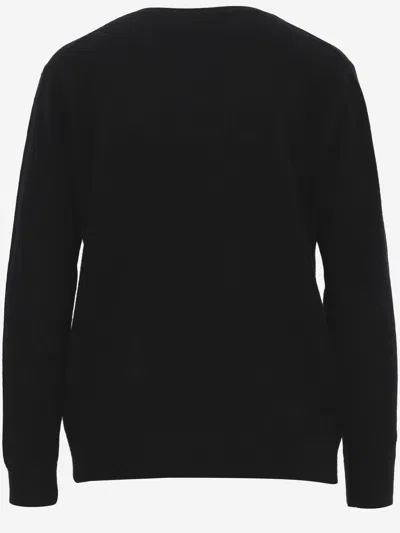 Vince Cashmere Pullover In Black