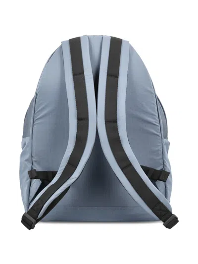 Stone Island Backpack Adjustable Straps Front Zip Pocket Top Handle In Black