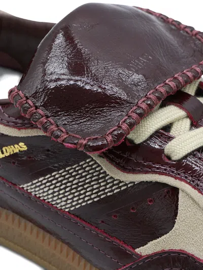 Alohas Tb.490 Club Patent Deep Burgundy Leather Sneakers In Brown