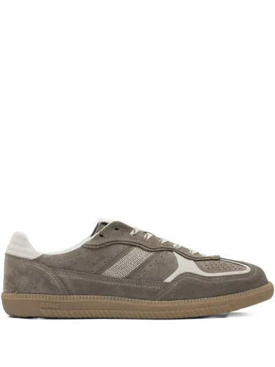 Alohas Tb.490 Rife Taupe Leather Sneakers Shoes In Brown