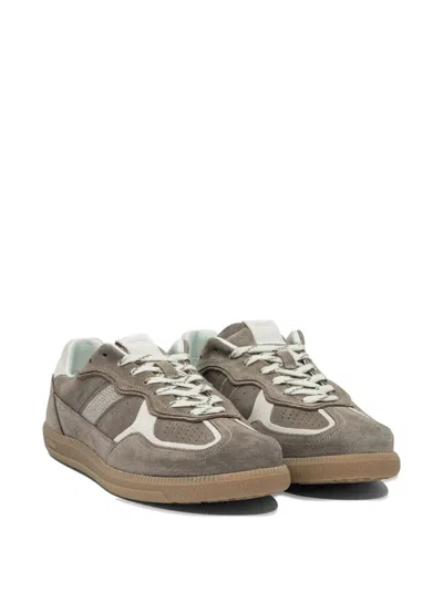 Alohas Tb.490 Rife Taupe Leather Sneakers Shoes In Brown