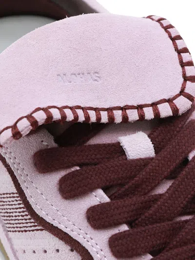 Alohas Tb.490 Club Suede Pink Leather Sneakers Altezza Tacco 2 Cm In Multi