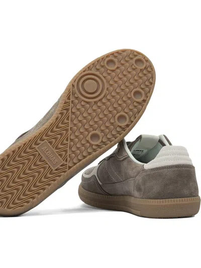 Alohas Tb.490 Rife Taupe Leather Sneakers Shoes In Brown