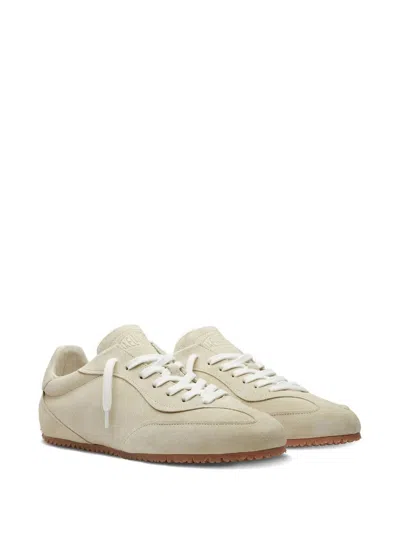 Axel Arigato Daze Runner Beige Sneaker With Logo On The Tongue And Grooved Sole In Suede Man In Neutral