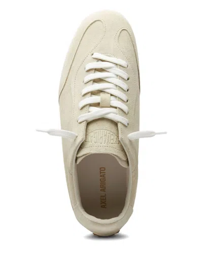 Axel Arigato Daze Runner Beige Sneaker With Logo On The Tongue And Grooved Sole In Suede Man In Neutral
