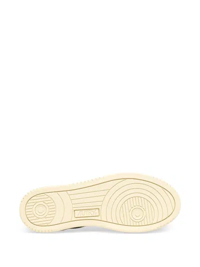 Autry Platform Panelled Sneakers In White