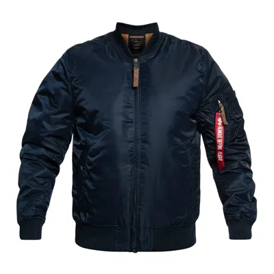 Alpha Industries Ma-1 Bomber Jacket In Blue