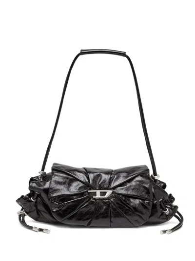 Diesel Cinch-d With Adjustable Strap And Drawstring Sides In Black