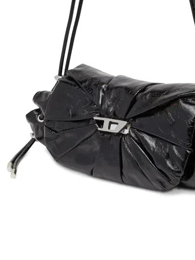 Diesel Cinch-d With Adjustable Strap And Drawstring Sides In Black