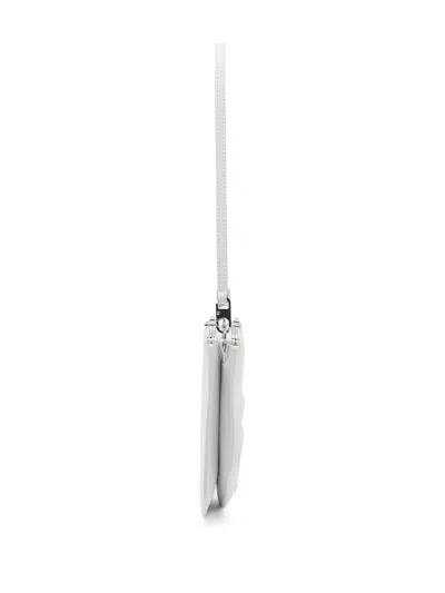 Diesel Smooth Leather Shoulder Handbag With Adjustable Strap In White