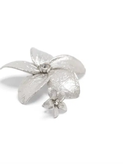 Forte Forte Frangipane Sculpture Earrings In Silver