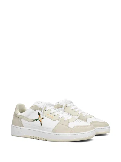 Axel Arigato Dice Lo Bee Bird Sneakers In White Leather In Multi