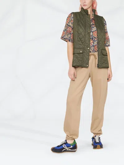 Barbour Otterburn Quilted Nylon Vest In Green