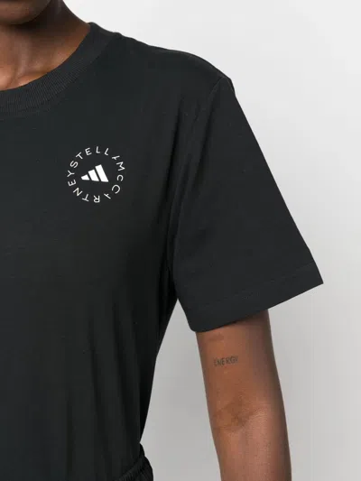 Adidas By Stella Mccartney Adidas By Stella Mc Cartney Logo Sporty T Shirt In Black